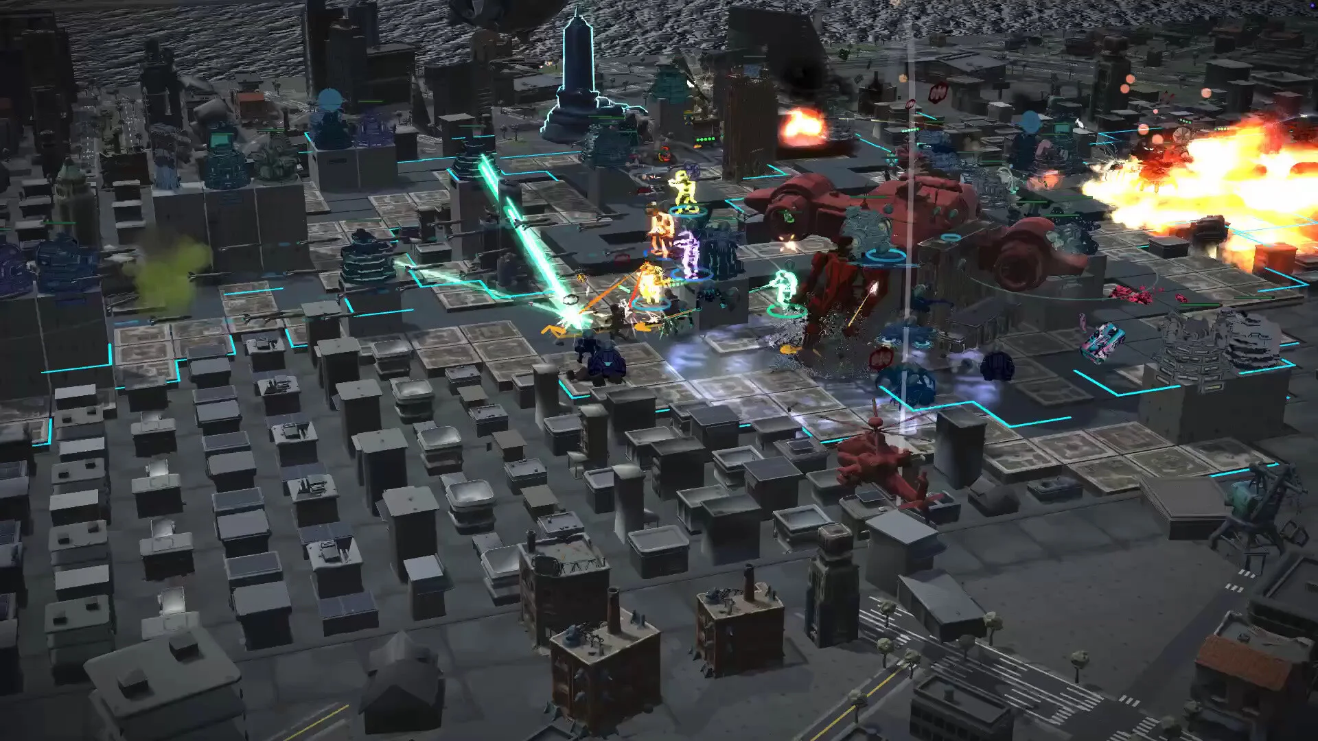 Grid Defense 실제 전투 화면